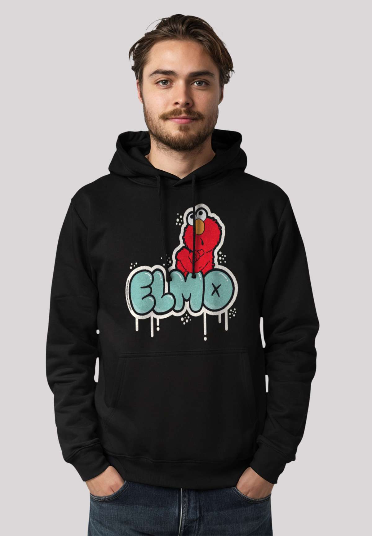 Толстовка с капюшоном Sesamstra?e Elmo Graffiti