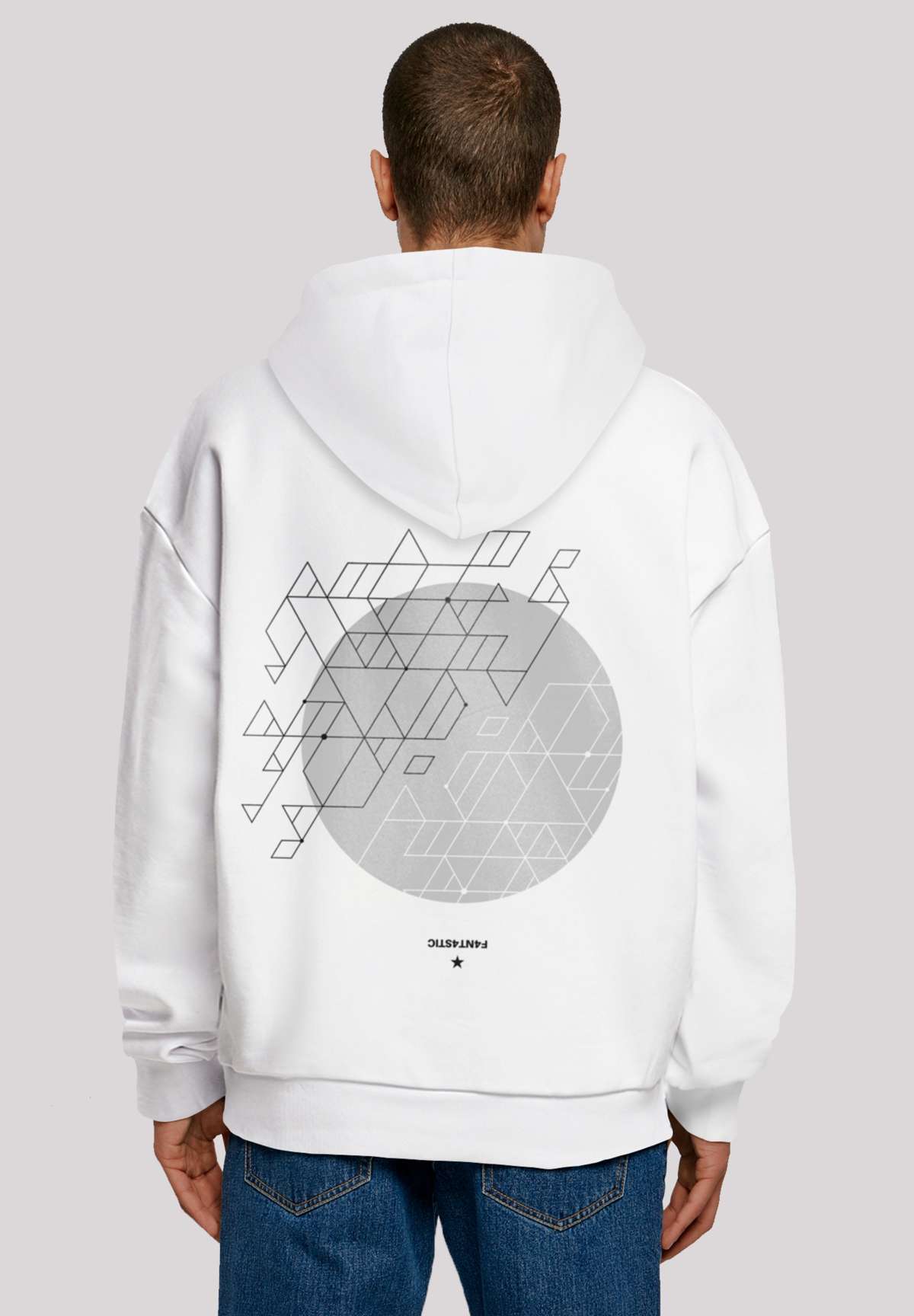 Толстовка с капюшоном Geometrics Grau