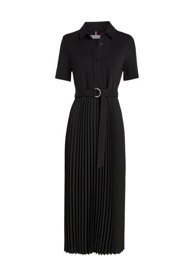 Плиссированное платье-поло VISC MIX PLEATED POLO DRESS SS