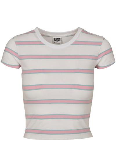 футболка Urban Classics Damen Ladies Stripe Cropped Tee