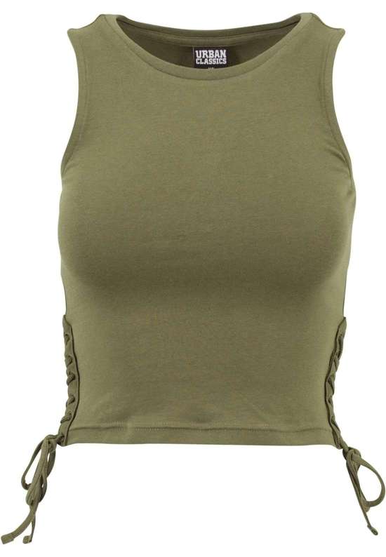 Мышечная рубашка Urban Classics Damen Ladies Lace Up Cropped Top