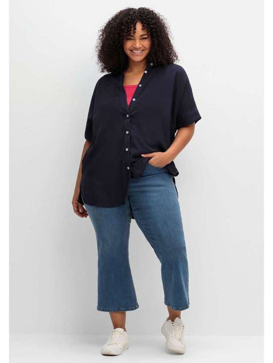 Джинсы-стрейч длиной 7/8 с эффектом коррекции фигуры. Große Größen