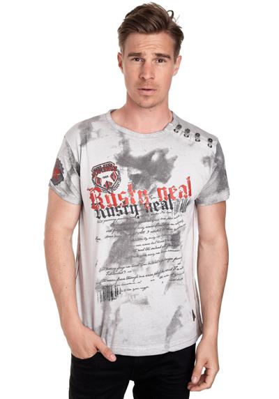 Футболка с великолепным дизайном в стиле батик.