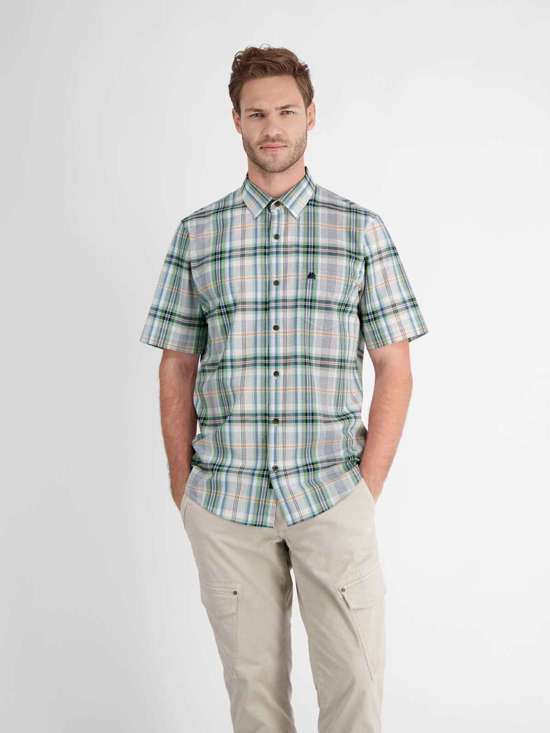 Рубашка с коротким рукавом LERROS Kurzarmhemd für Herren, groß kariert