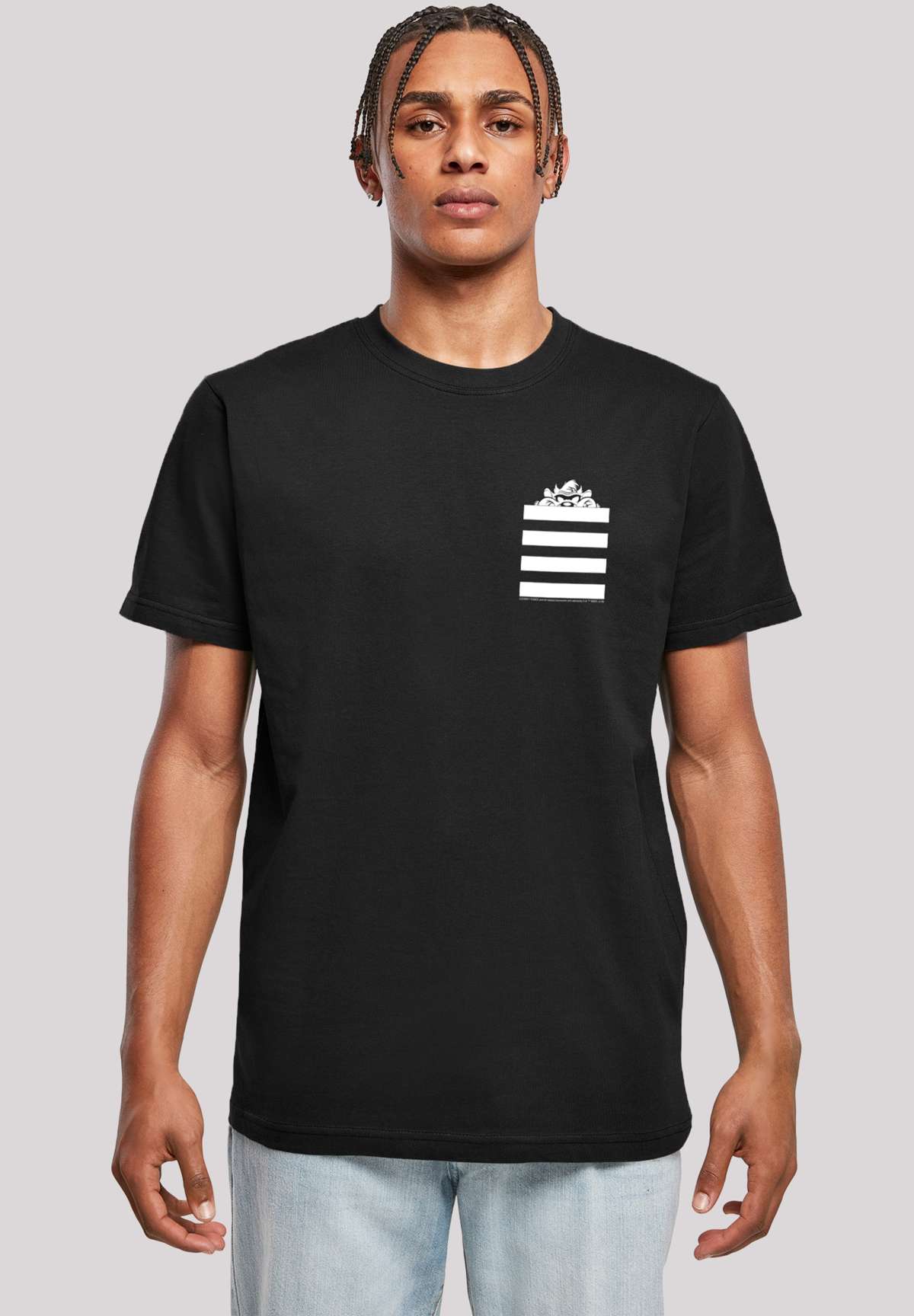 футболка Looney Tunes Taz Stripes Faux Pocket