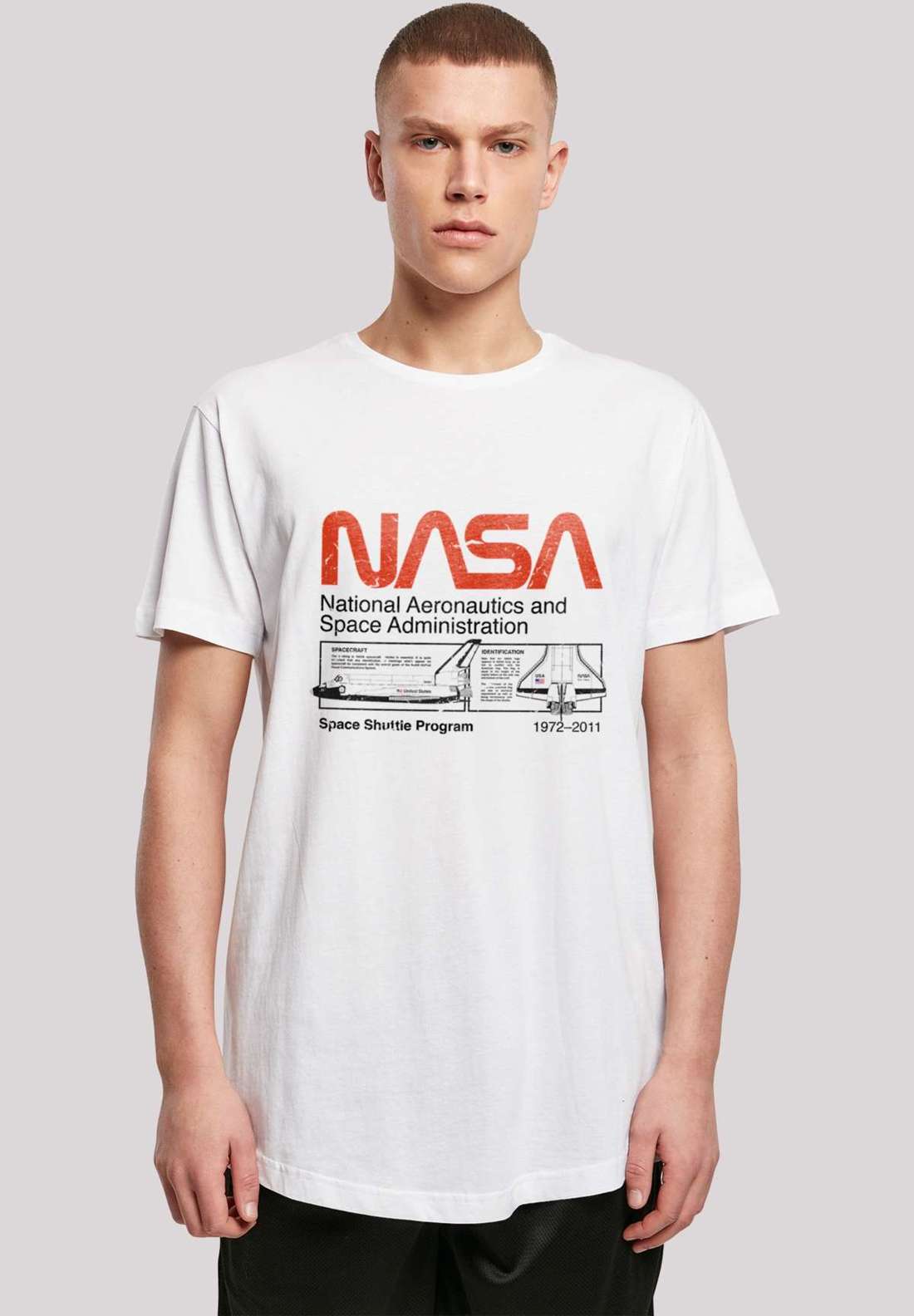 футболка NASA Classic Space Shuttle White