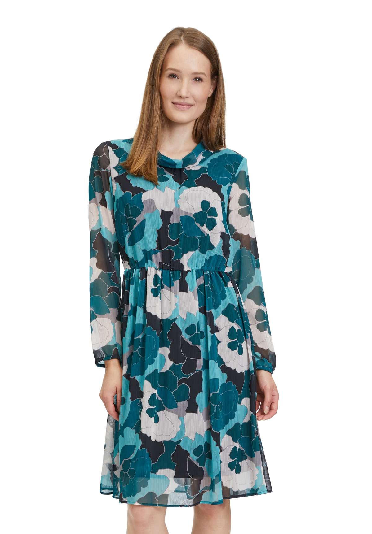 Шифоновое платье Betty & Co Chiffonkleid langarm