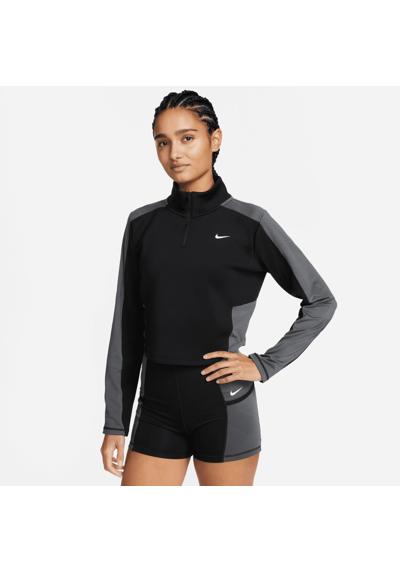 Тренировочная рубашка Dri-FIT Femme Women`s Half-Zip Long Sleeve Cropped Top