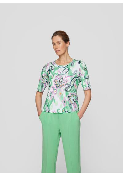 Рубашка с принтом T-Shirt mit Paisley-Muster