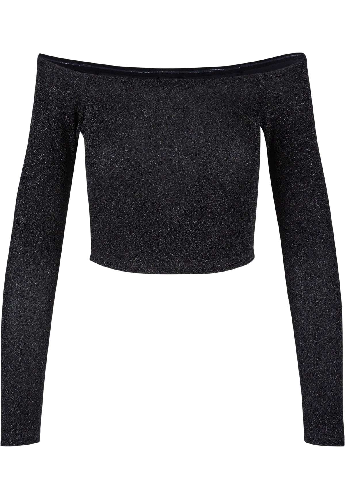 Длинный рукав Urban Classics Damen Ladies Off Shoulder Glitter Longsleeve