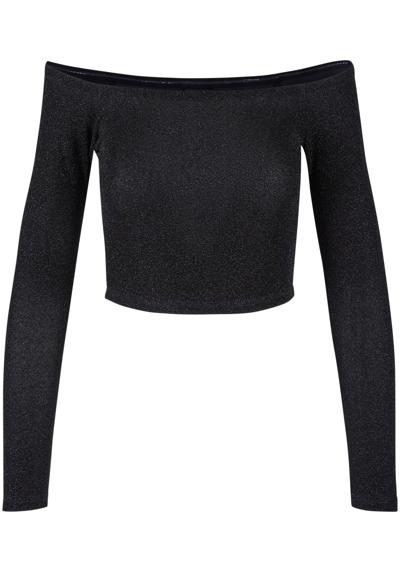 Длинный рукав Urban Classics Damen Ladies Off Shoulder Glitter Longsleeve