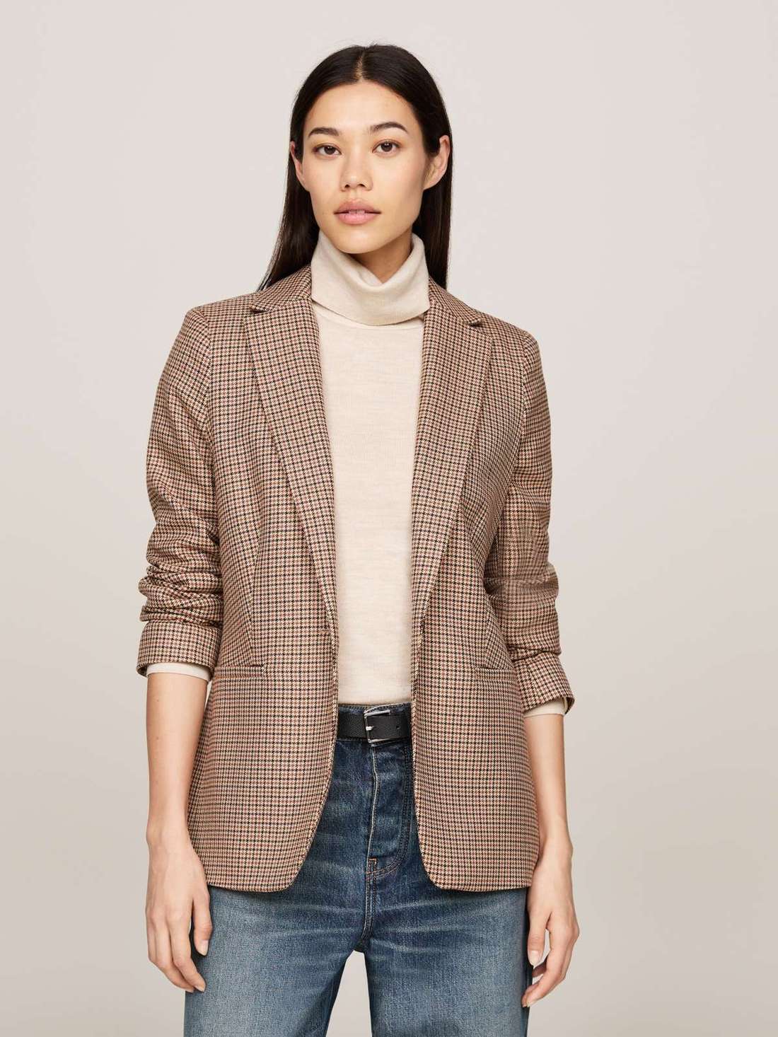 Короткий пиджак в клетку CORE CHECK REGULAR SB BLAZER