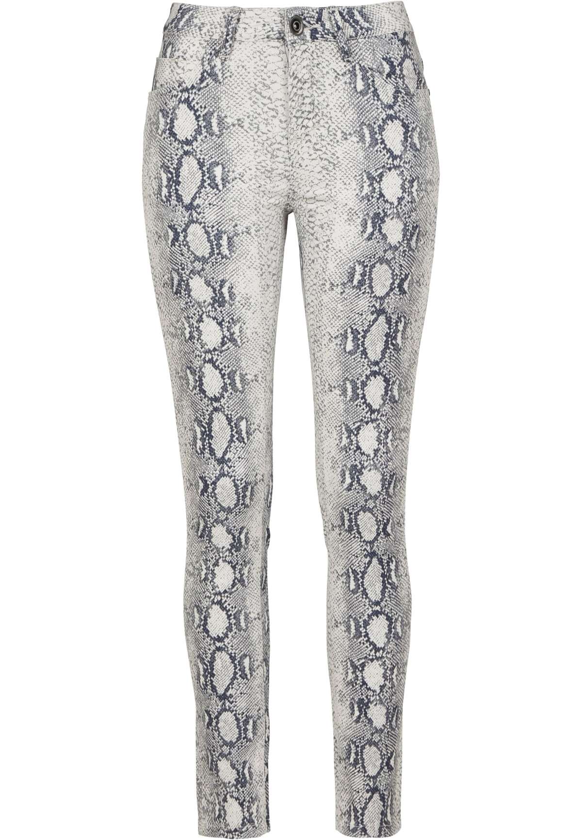 Тканевые брюки Urban Classics Damen Ladies Animal Stretch Twill Skinny Pants