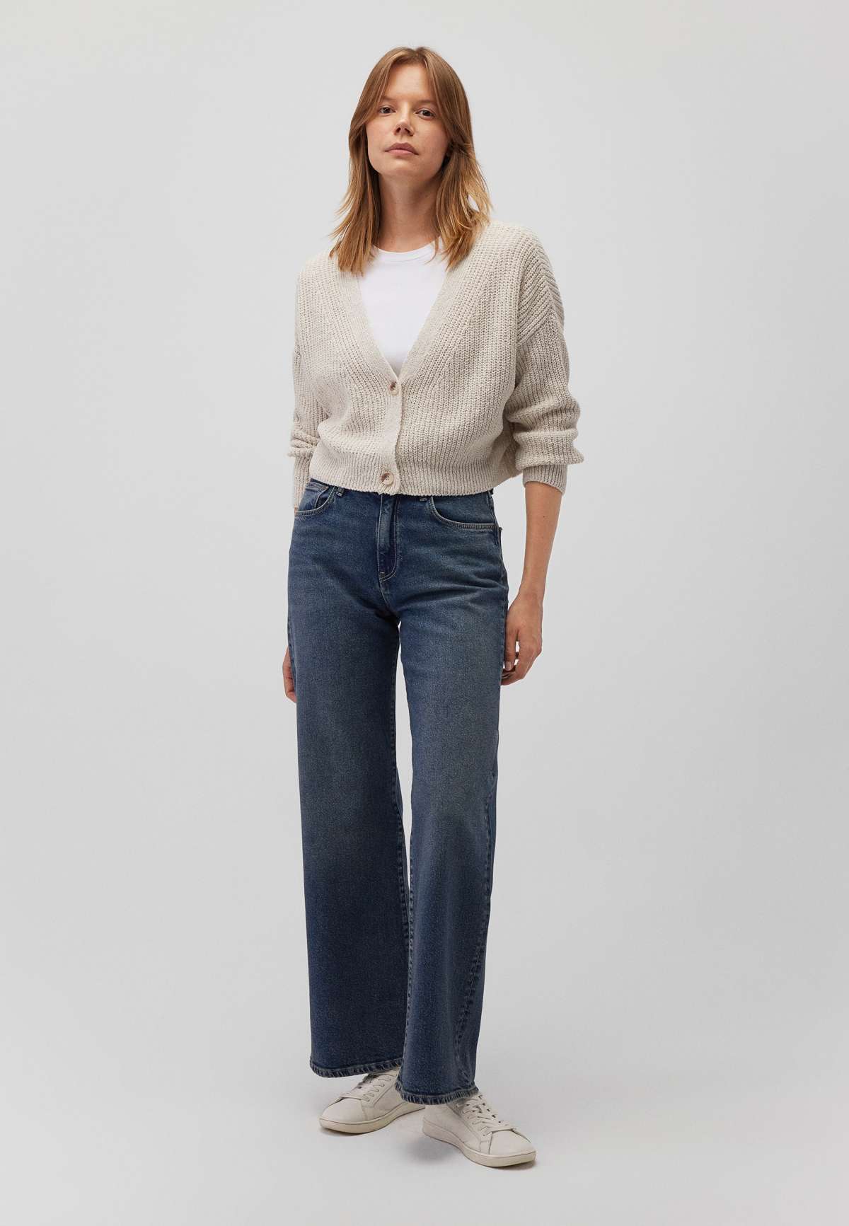 Вязаный свитер BUTTON FRONT SHORT CARDIGAN
