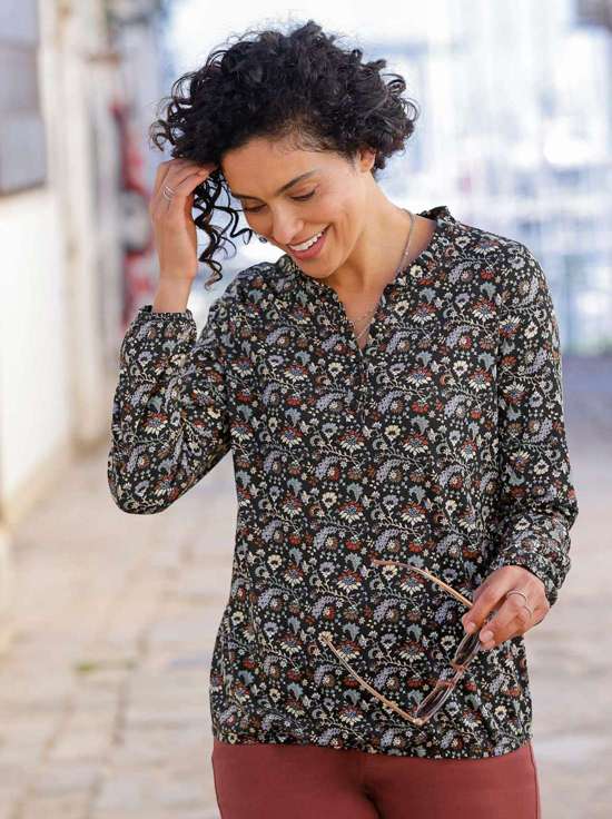 Рубашка с длинным рукавом Druck-Shirt