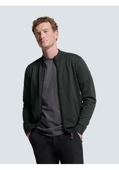 Свитер с круглым вырезом No Excess Zweifarbige Strickjacke von Timeless Basics