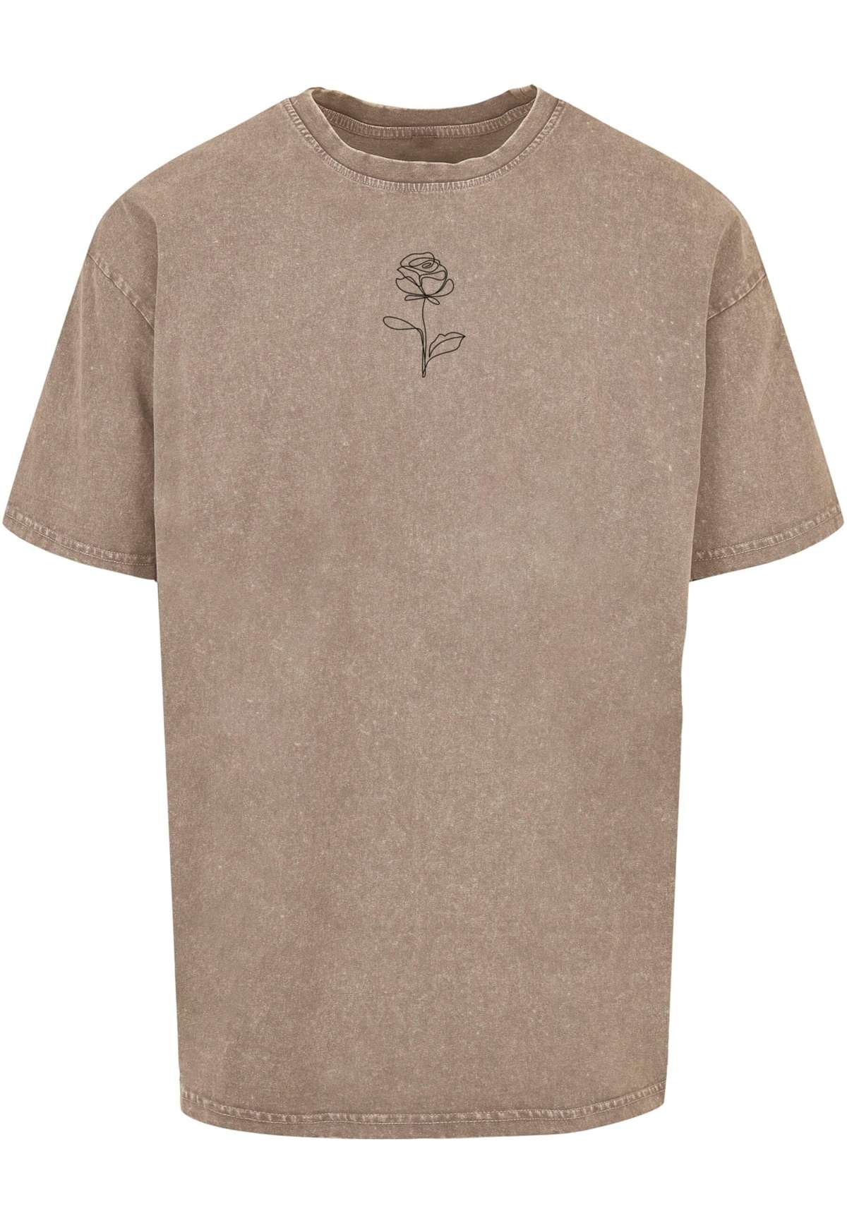 футболка Herren Spring - Rose Acid Washed Heavy Oversized Tee