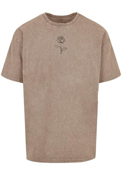 футболка Herren Spring - Rose Acid Washed Heavy Oversized Tee