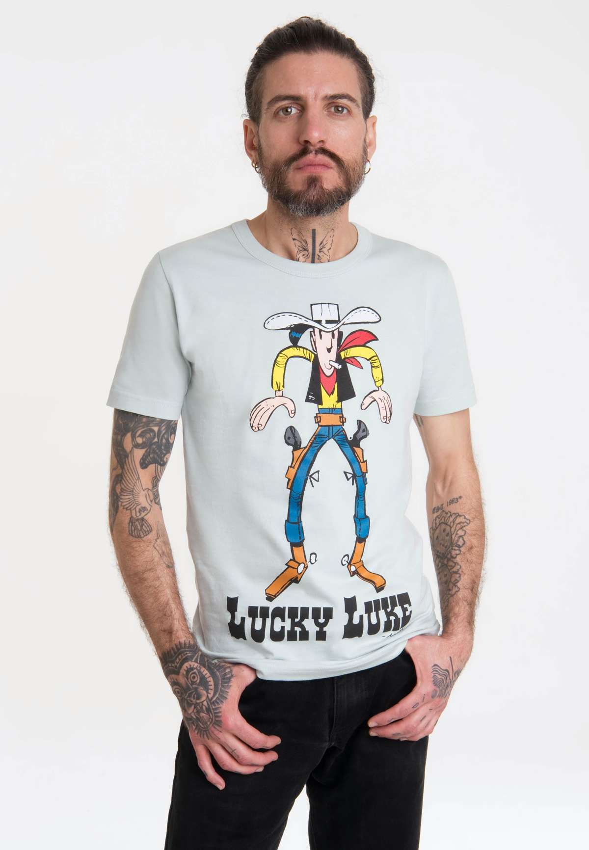 Футболка с модным ретро-принтом Lucky Luke