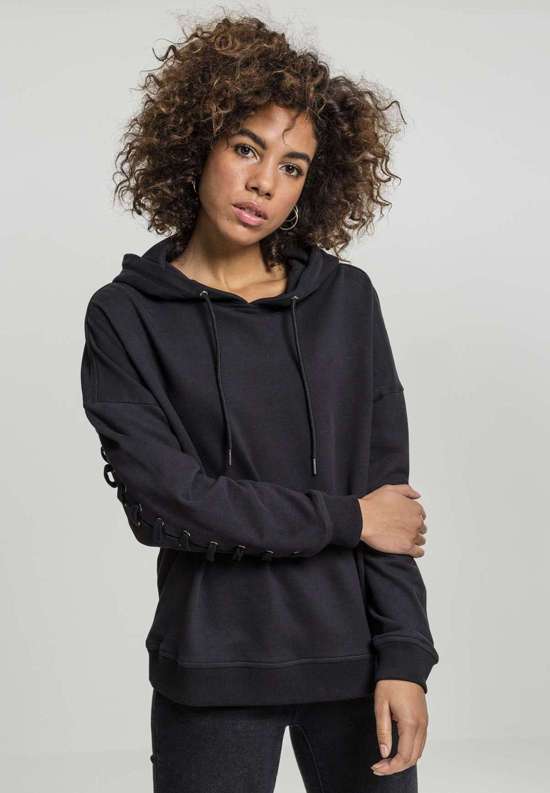 Свитер с круглым вырезом Urban Classics Damen Ladies Laced-Up Hoody