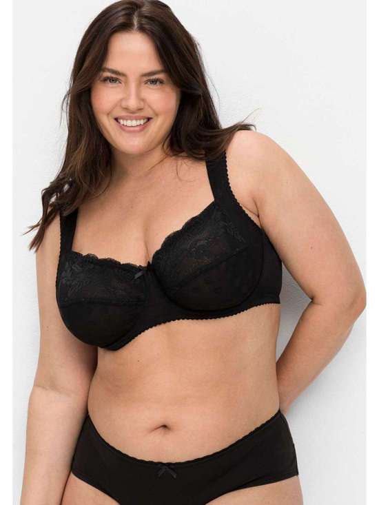 Бюстгальтер на косточках с кружевом Große Größen