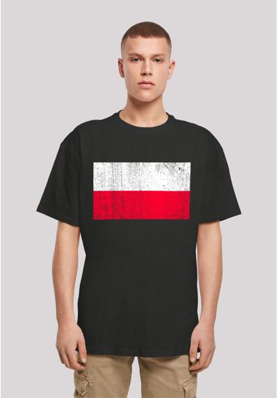 футболка Poland Polen Flagge distressed