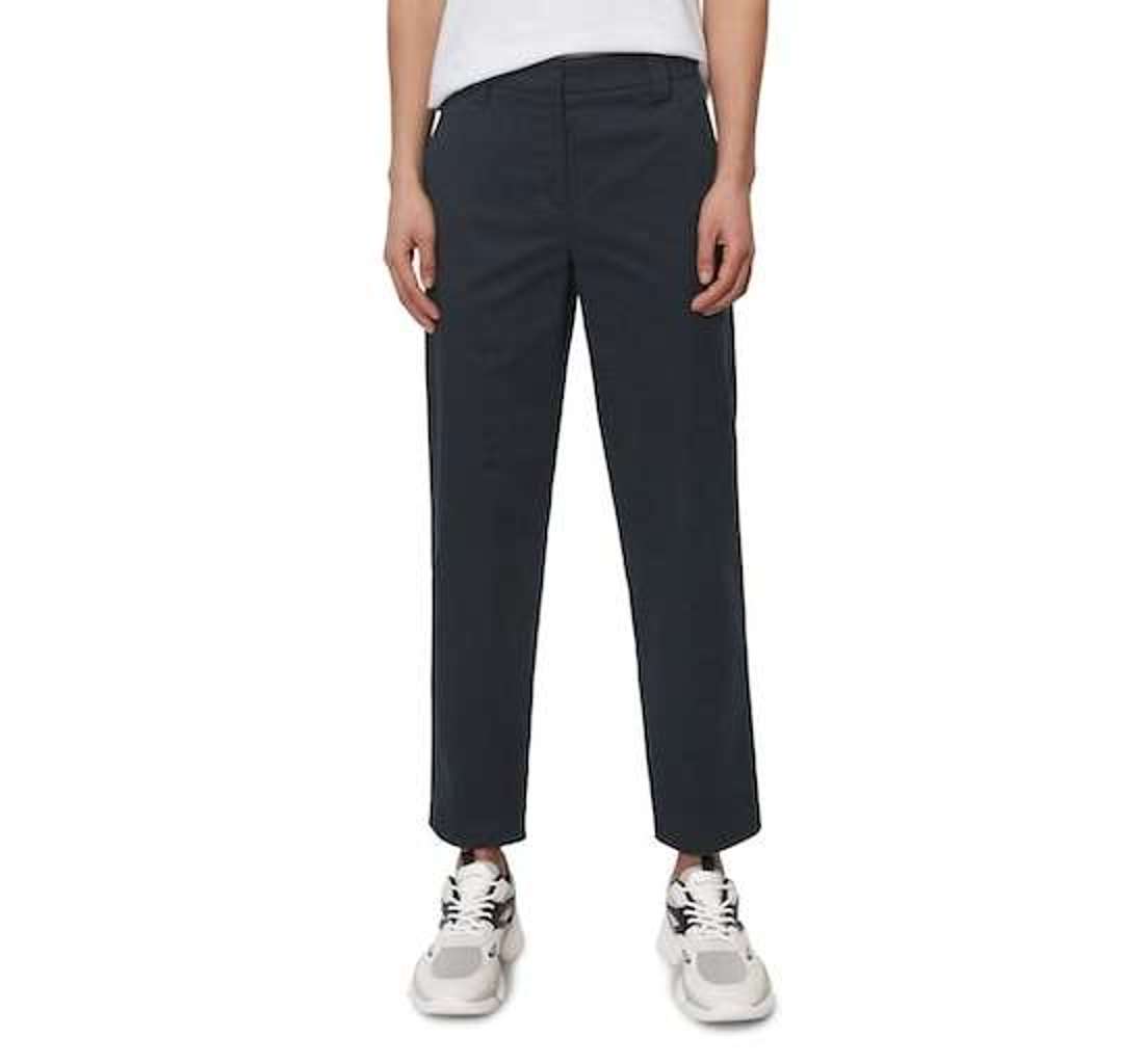 Брюки 7/8 современного... Pants, modern chino style, tapered leg, high rise, welt pocket