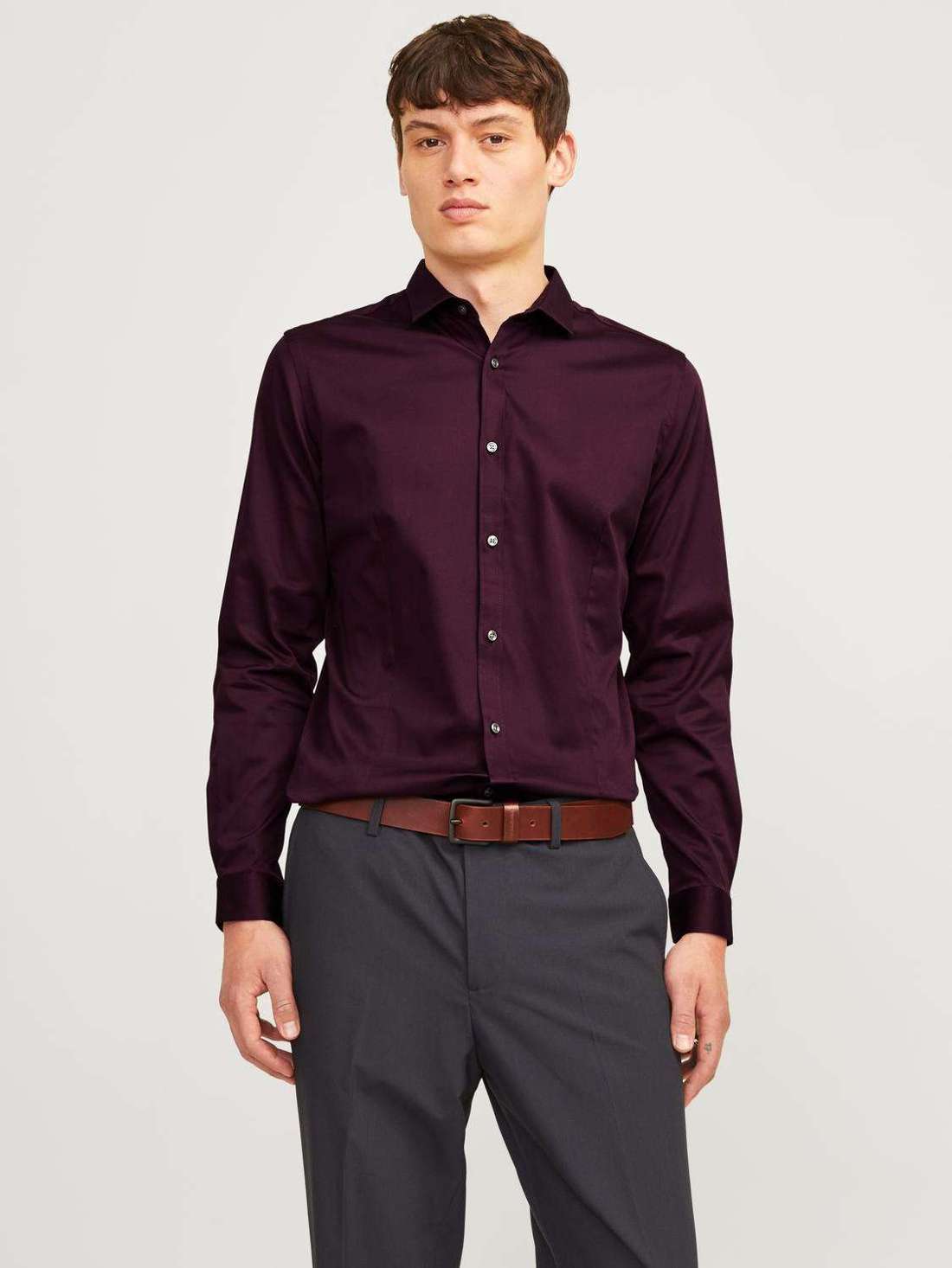 Рубашка с длинным рукавом и воротником рубашки JJPRPARMA SHIRT L/S NOOS