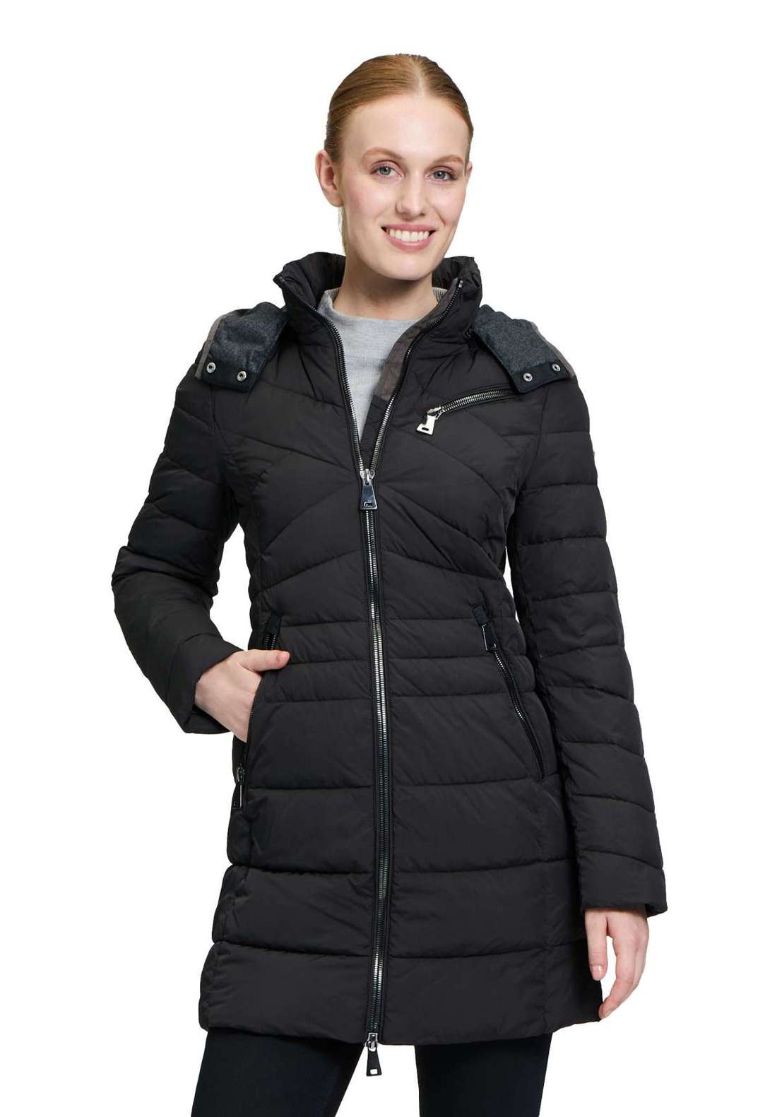 Стеганая куртка с капюшоном Steppmantel mit abnehmbarer Kapuze