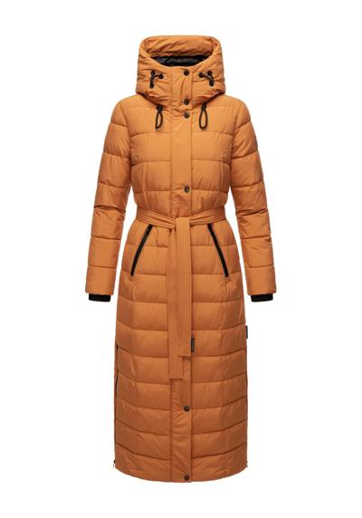 Стеганое пальто, удлиненное зимнее пальто со съемным воротником из искусственного меха.