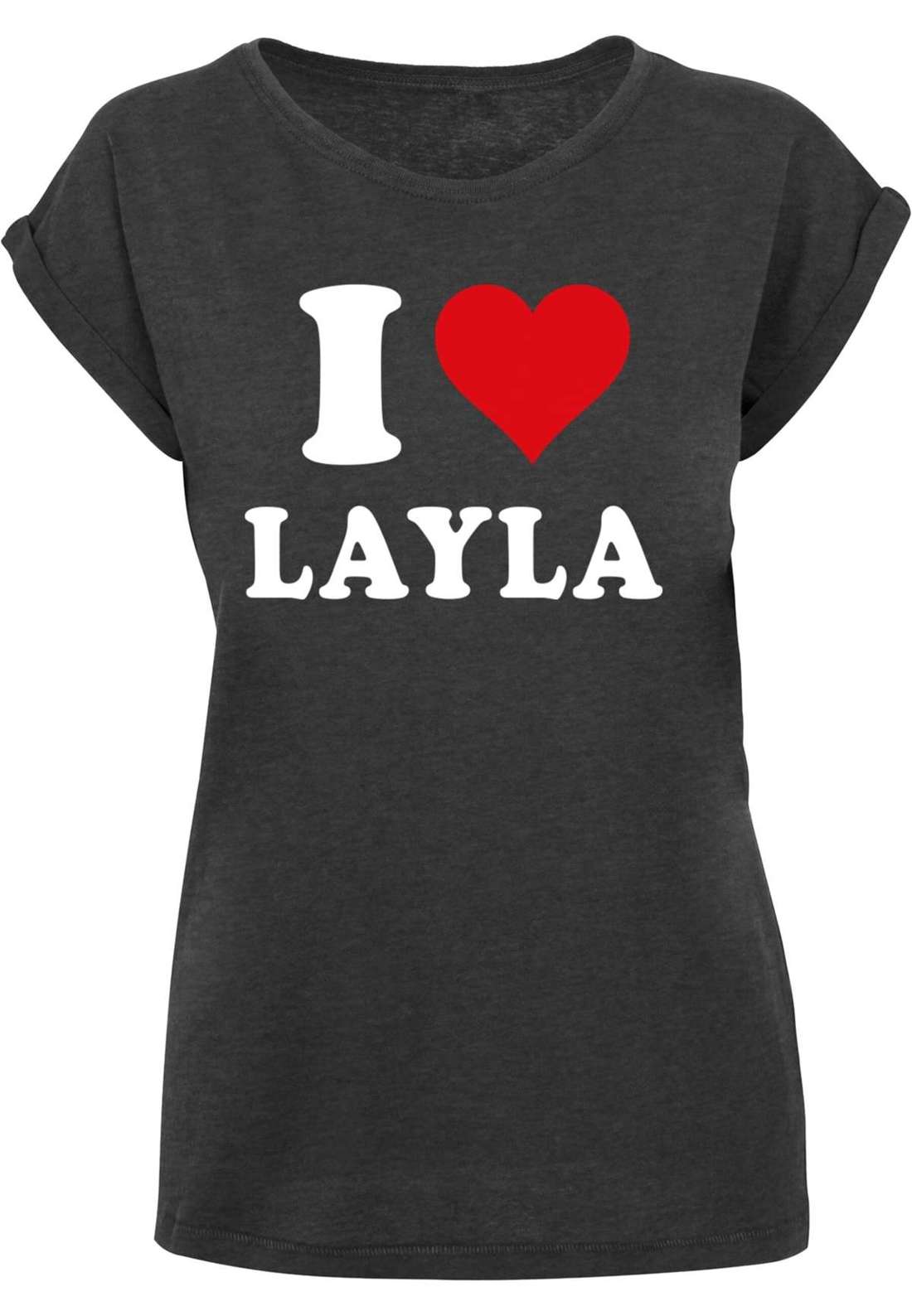 футболка Damen Ladies I Love Layla X T-Shirt