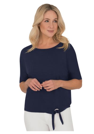футболка TRIGEMA T-Shirt mit modischem Knoten