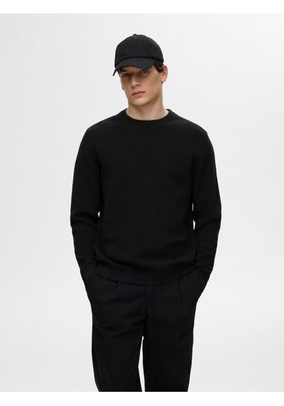 Вязаный свитер SLHROSS LS KNIT STRUCTURE CREW NECK NOOS