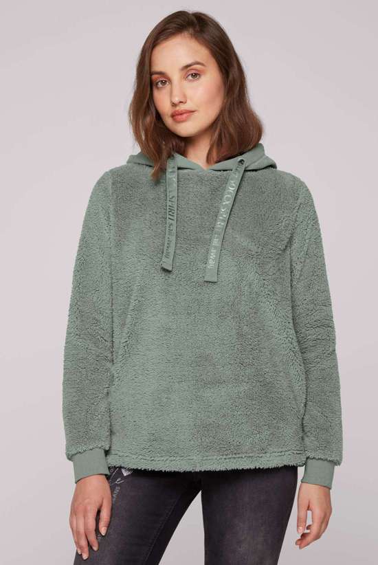 Толстовка с капюшоном и разрезами по бокам