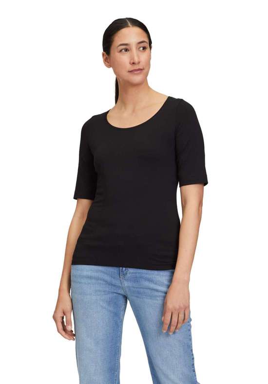 Рубашка с коротким рукавом Basic Shirt mit Rundhalsausschnitt