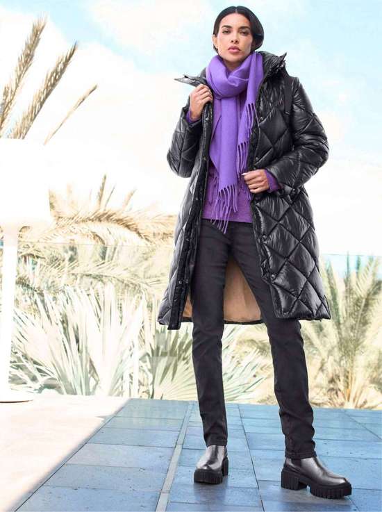 стеганое пальто