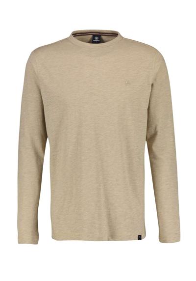 толстовка LERROS Langarmshirt in Strukturoptik