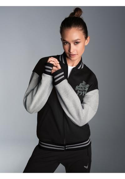 Толстовка TRIGEMA Collegejacke mit großem Adler-Rückenprint