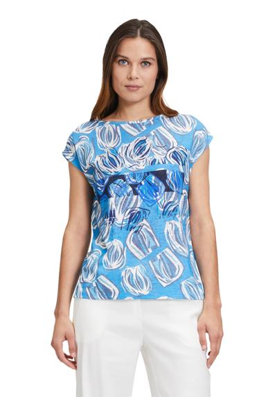 Рубашка с коротким рукавом Printshirt mit Struktur