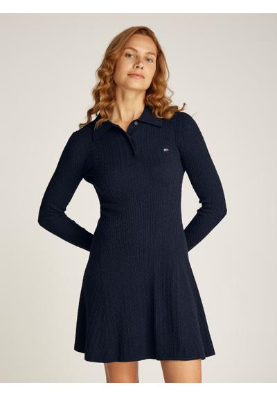 Вязаное платье мелким косым узором TJW F&F POLO CABLE SWEATER DRESS