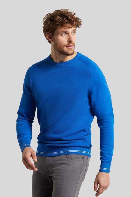 Свитер с круглым вырезом в стиле рисовых зерен