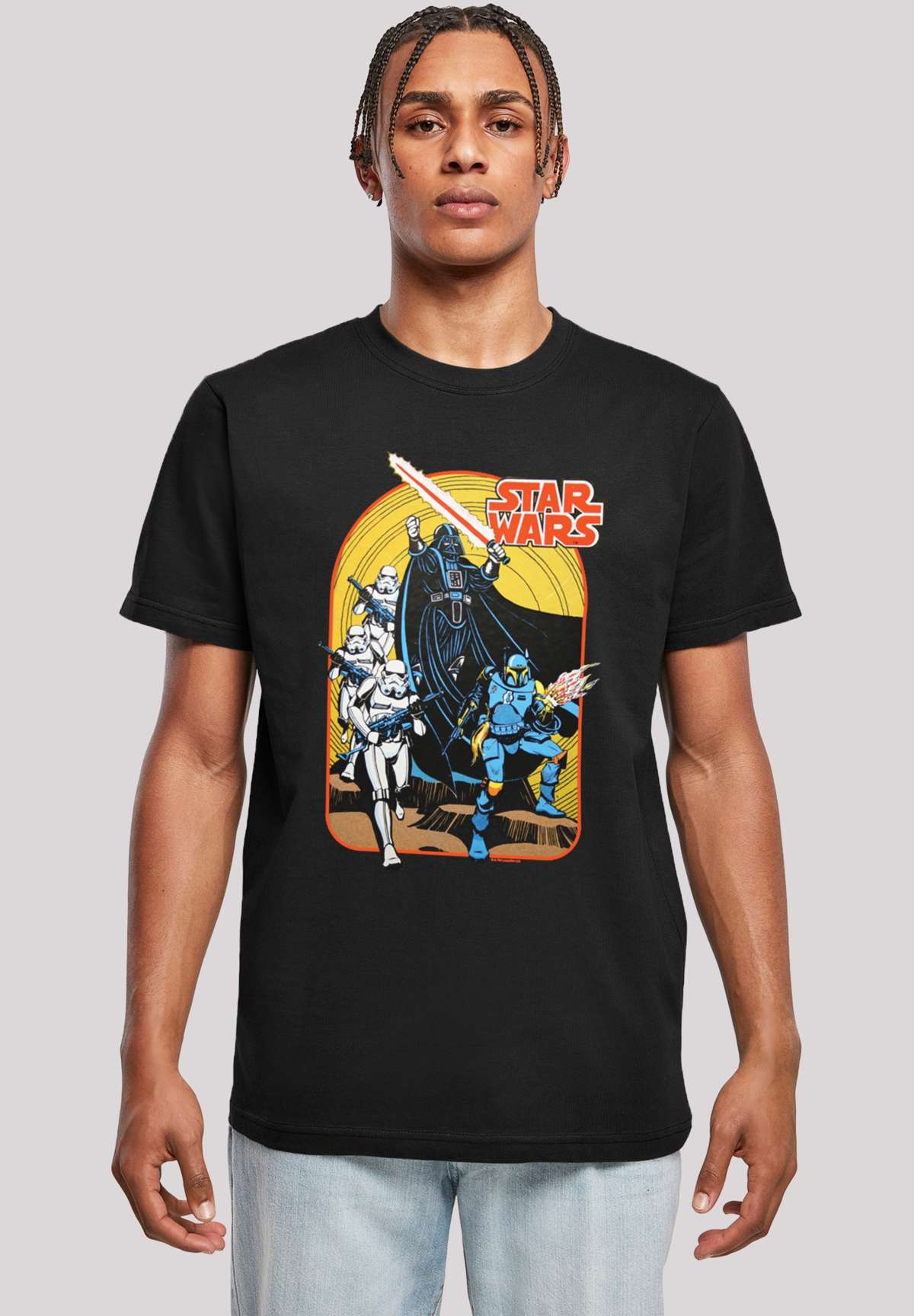 футболка Star Wars Vintage Comic Scene