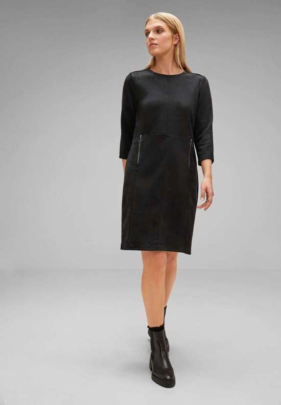 Платье миди с молнией