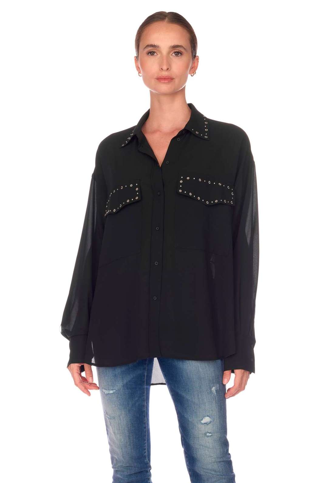 Классическая блузка с классическим воротником. ALYOZ