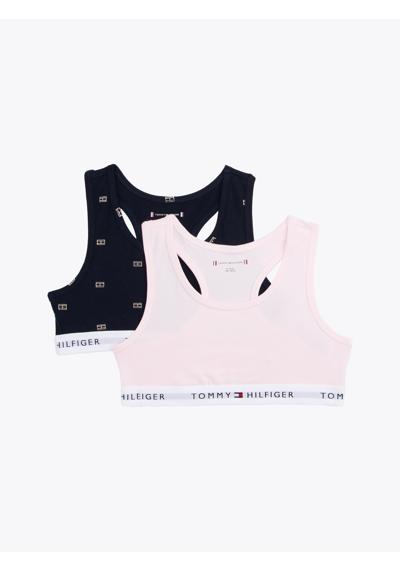 Бюстгальтер-бралетт с надписью-логотипом 2PK BRALETTE PRINT