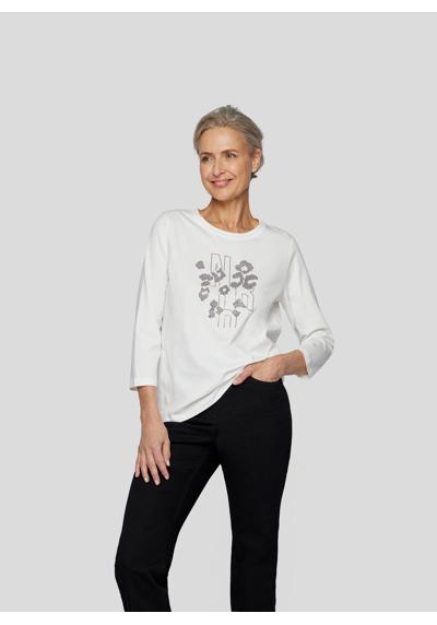 Рубашка с принтом Stilvolles 3/4-Arm-Shirt mit Strass-Print