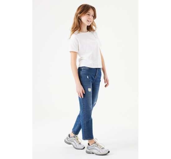 Прямые джинсы, для ДЕВОЧЕК