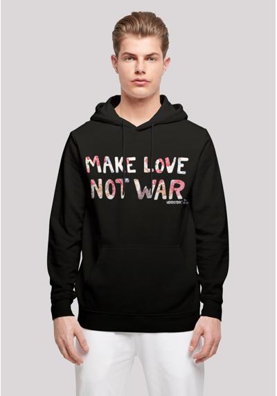 Толстовка с капюшоном Make Love Not War Floral