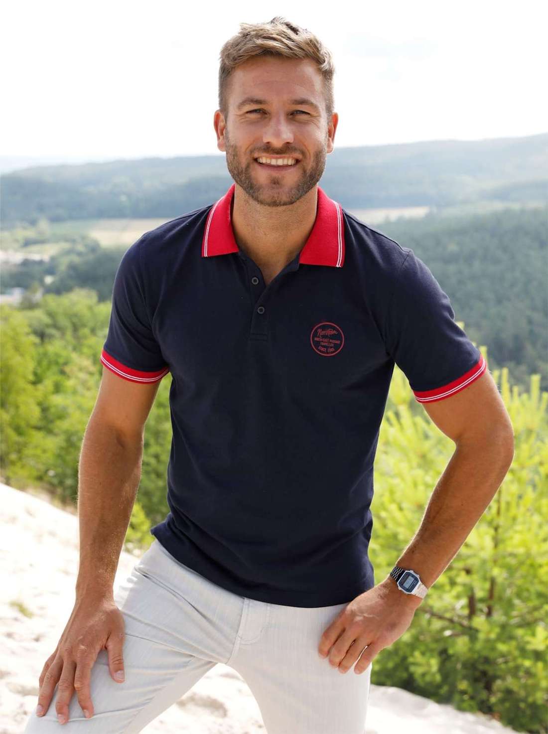 рубашка поло Kurzarm-Poloshirt