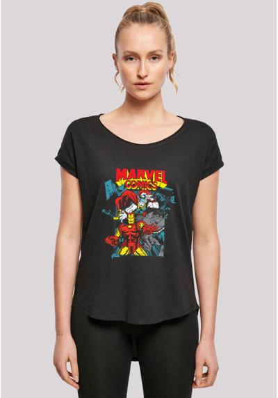 футболка Long Cut T-Shirt `Marvel Comics Trio Pose`